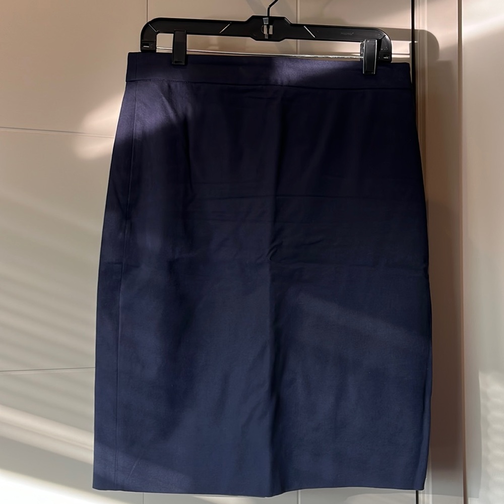 J. Crew Navy Pencil Skirt